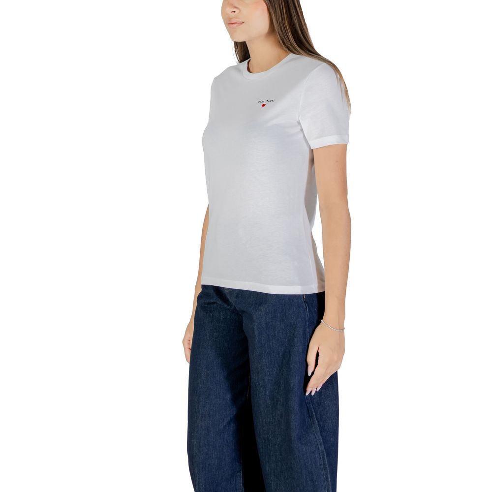 ONLY White Cotton T-Shirt