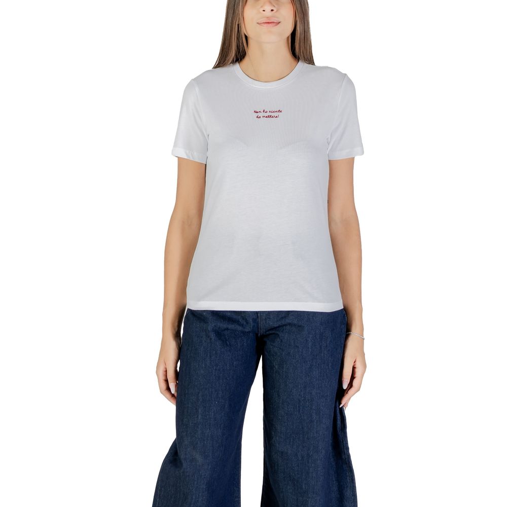 ONLY Bordeaux Cotton T-Shirt