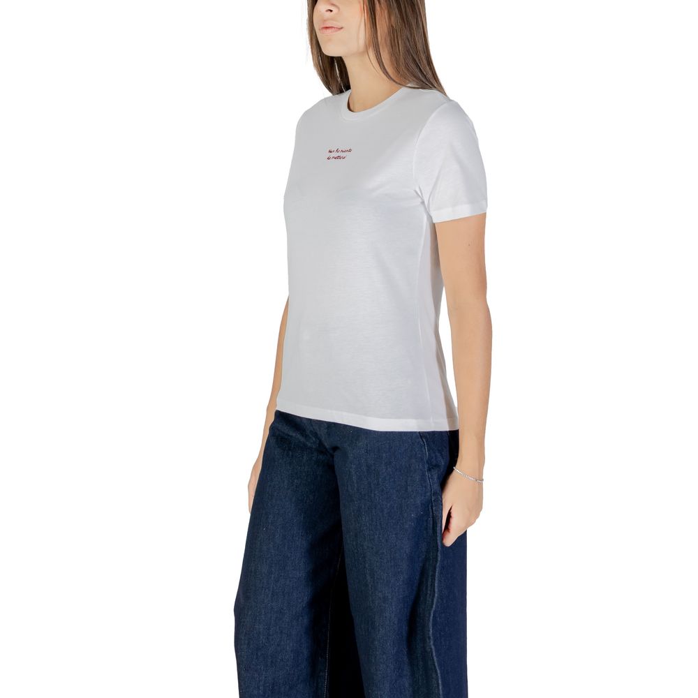 ONLY Bordeaux Cotton T-Shirt