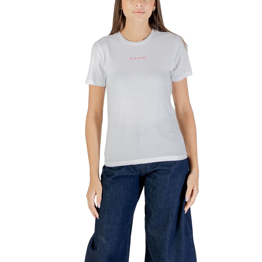 ONLY Orange Cotton T-Shirt