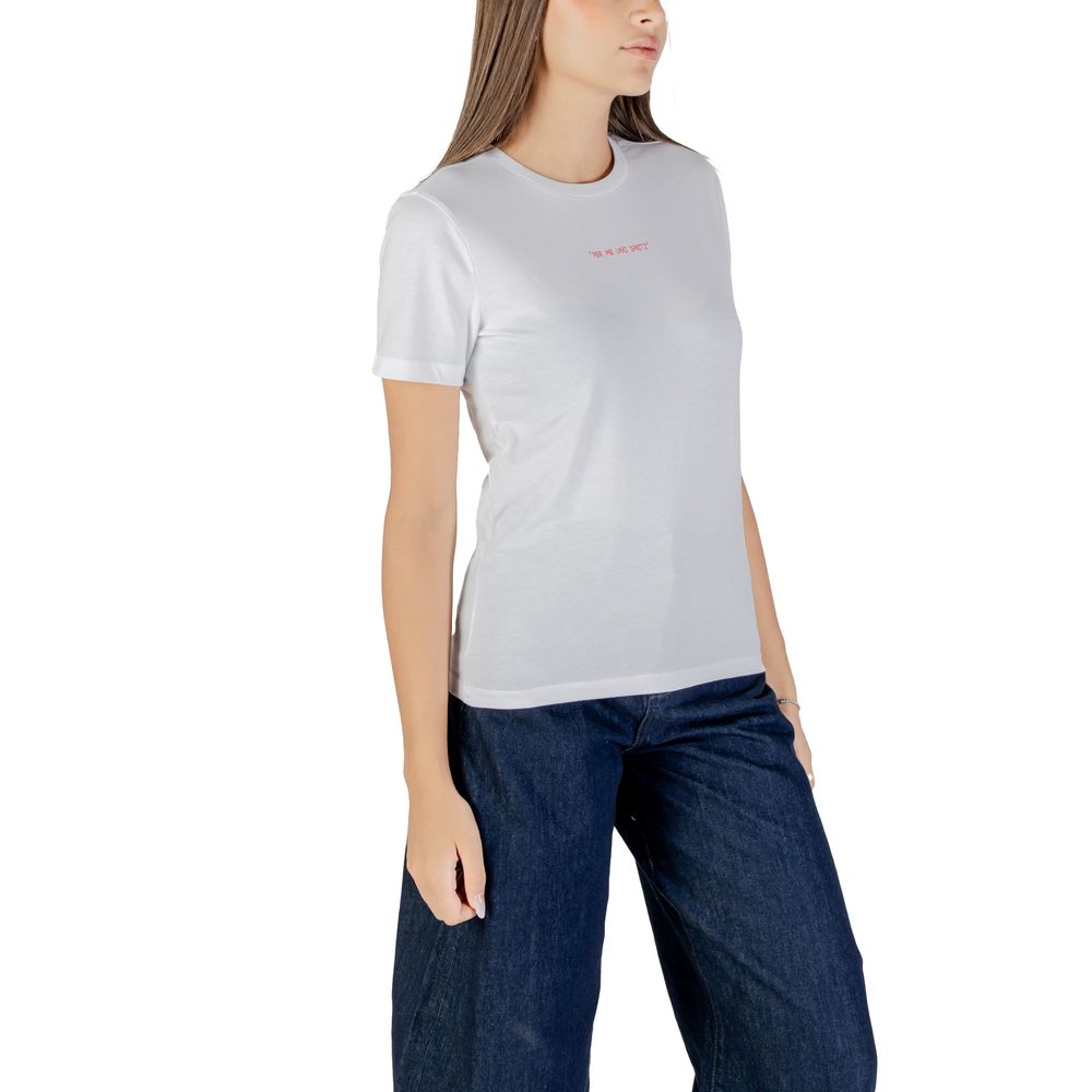 ONLY Orange Cotton T-Shirt