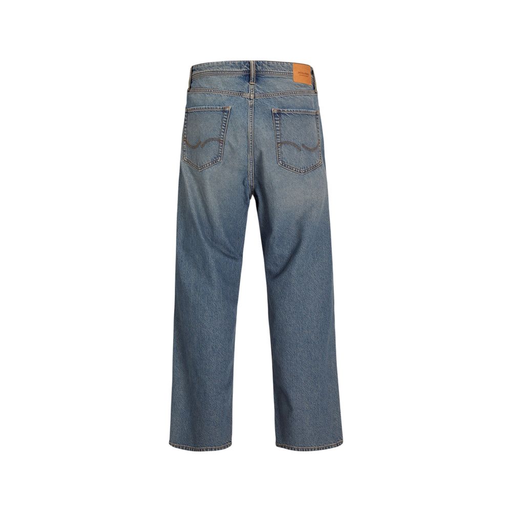 Jack & Jones Blue Cotton Relaxed Fit Jean