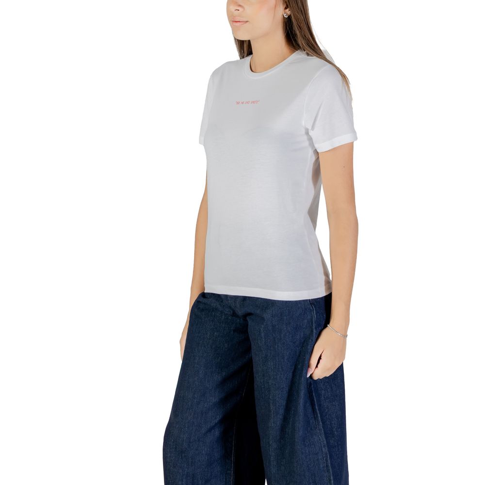 ONLY Orange Cotton T-Shirt