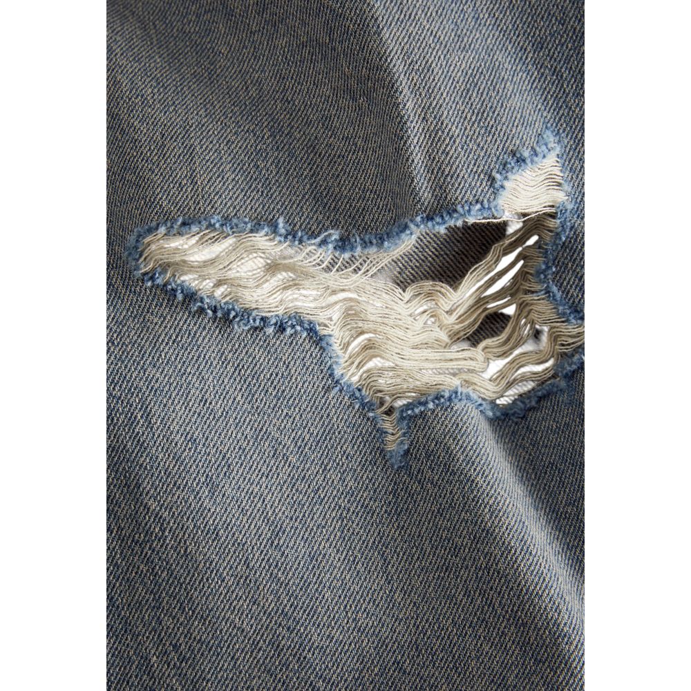 Jack & Jones Blue Cotton Relaxed Fit Jean