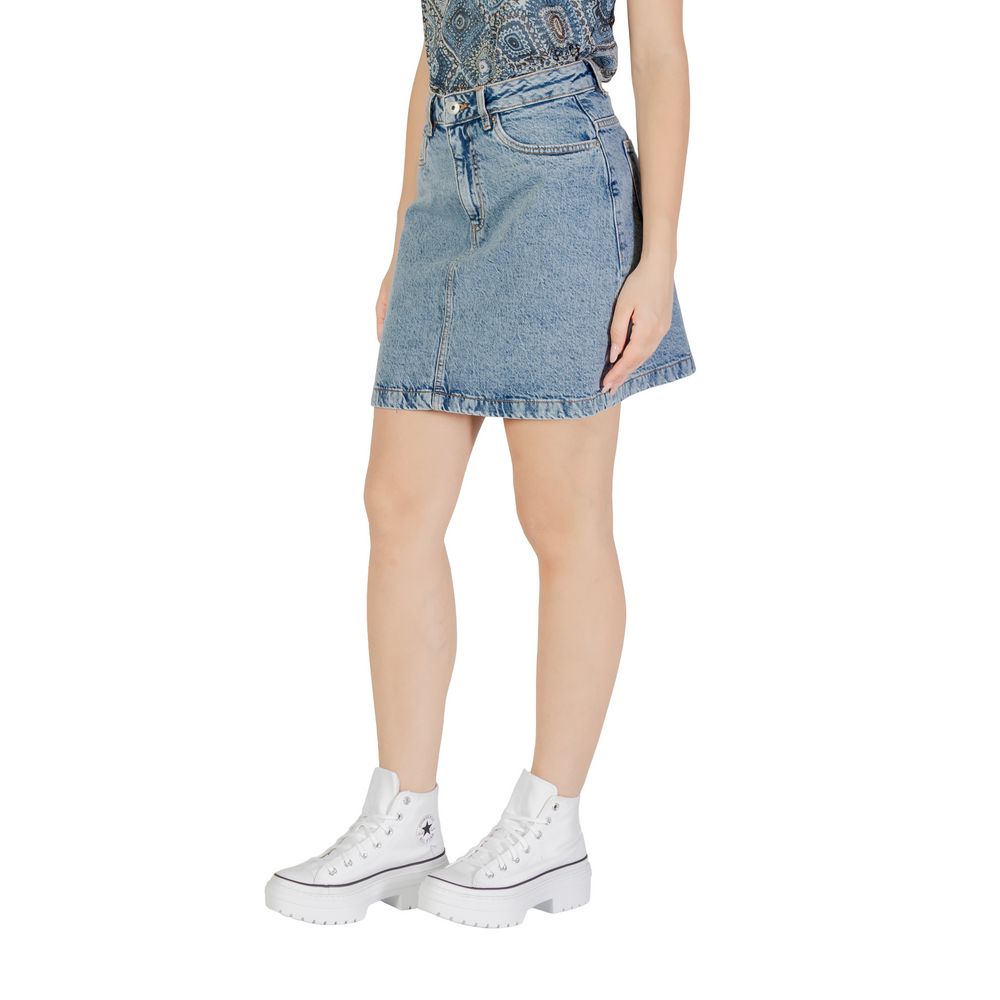 ICHI Light Blue Cotton Mini