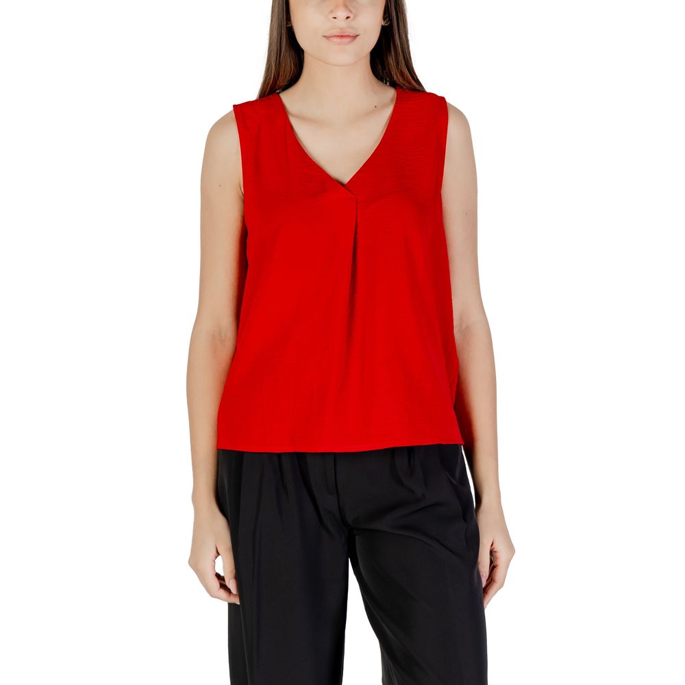 ONLY Red Recycled Polyester Tank Top