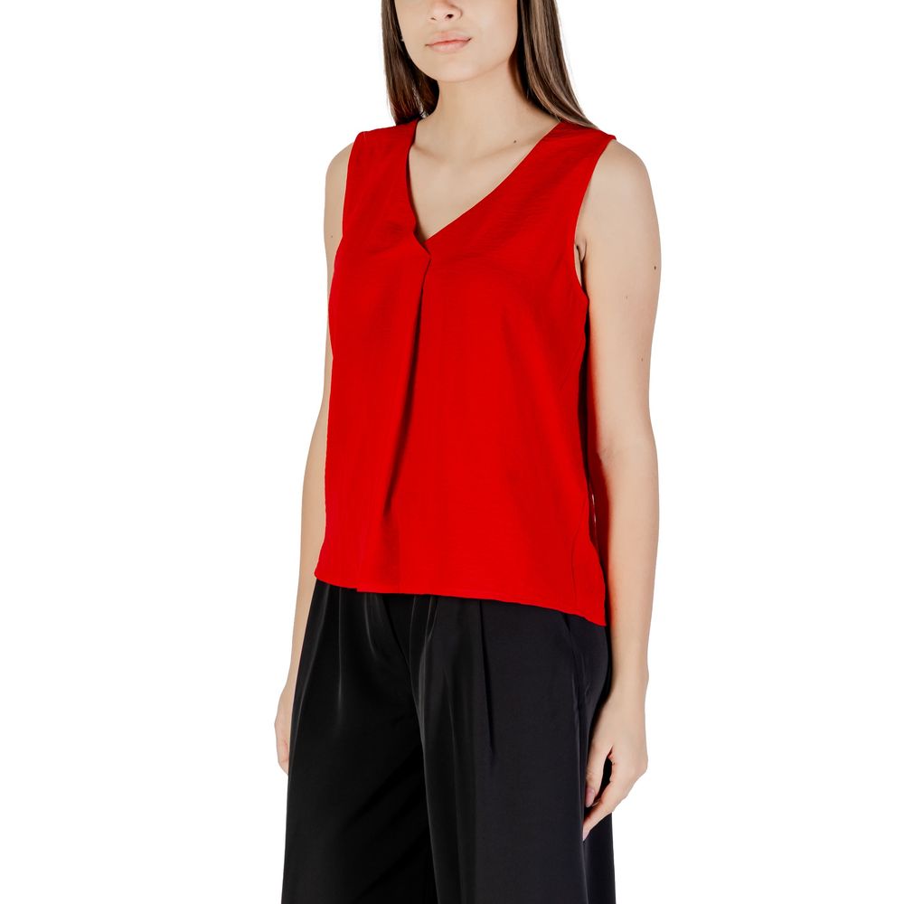 ONLY Red Recycled Polyester Tank Top
