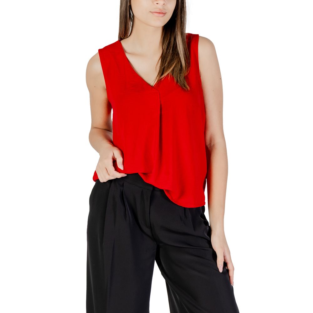 ONLY Red Recycled Polyester Tank Top