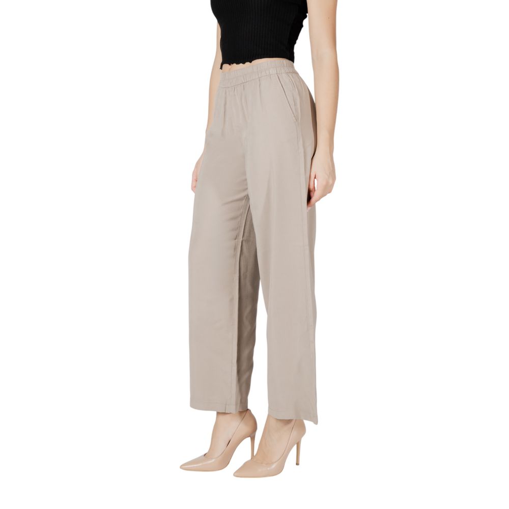 ONLY Beige Viscose Pant
