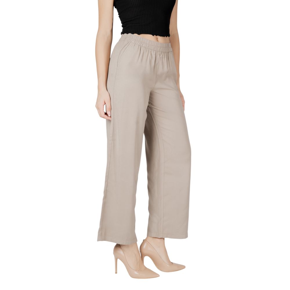 ONLY Beige Viscose Pant