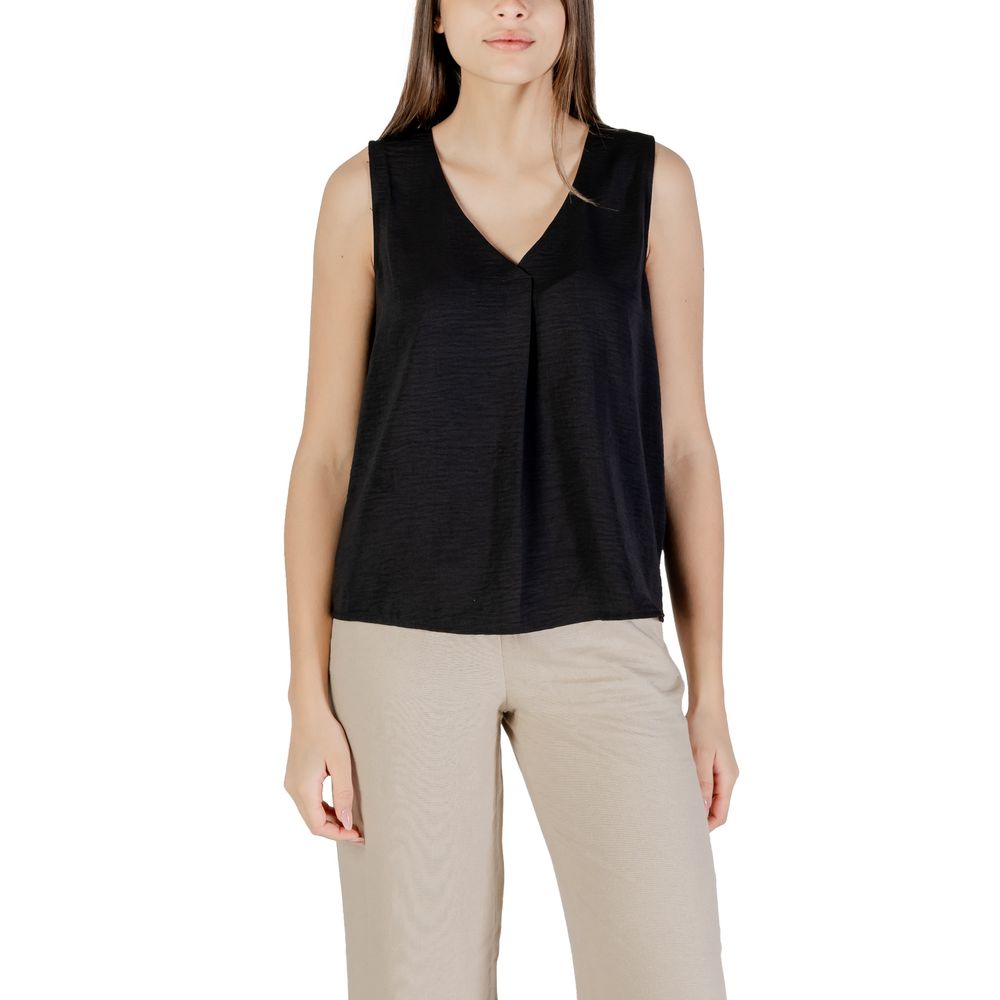 ONLY Black Recycled Polyester Tank Top