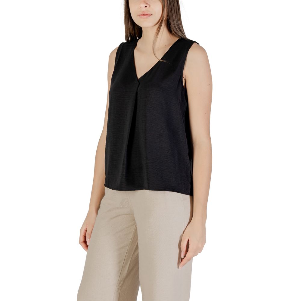 ONLY Black Recycled Polyester Tank Top