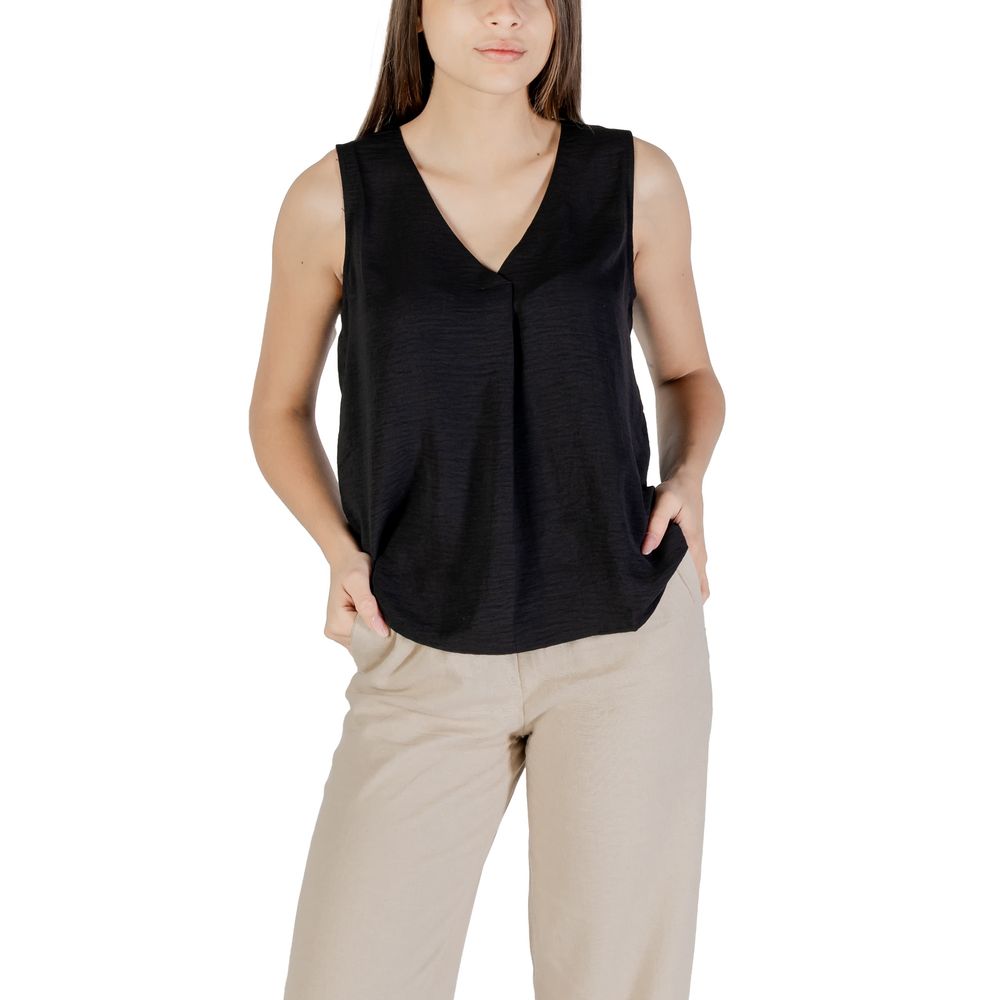 ONLY Black Recycled Polyester Tank Top