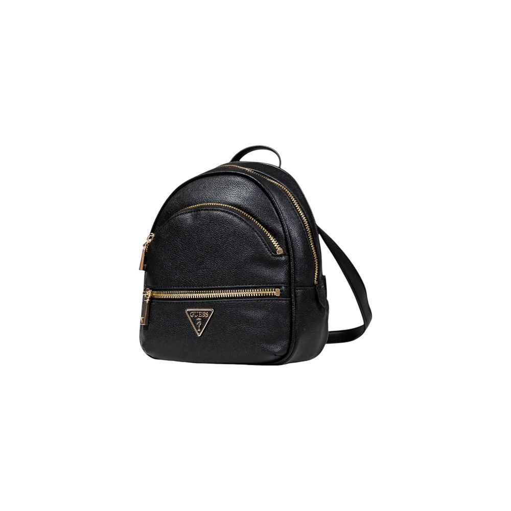 GUESS Black Artificial Leather Backpack