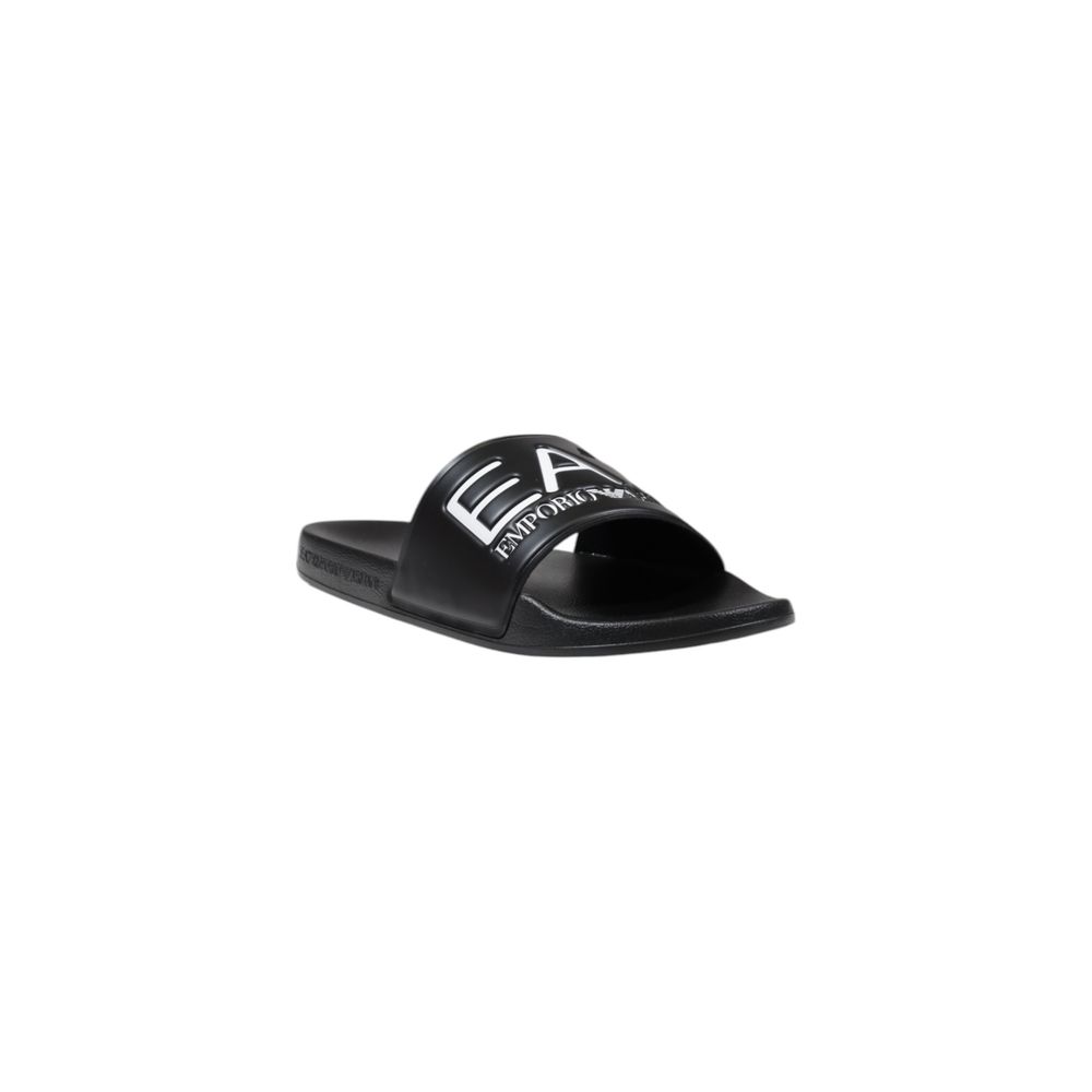 Armani EA7 Emporio Black And White Pvc Slipper