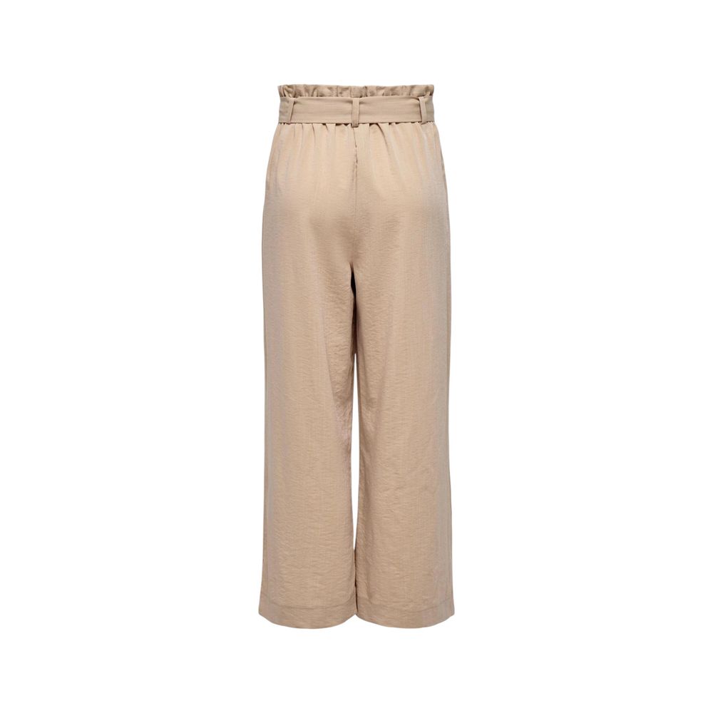 ONLY Beige Viscose Pant