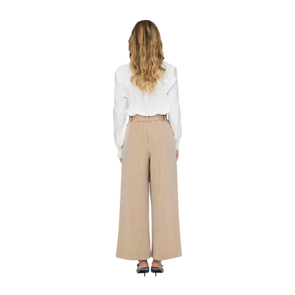 ONLY Beige Viscose Pant