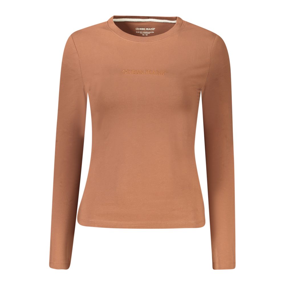 Guess Shoes Brown Cotton Women T-Shirt