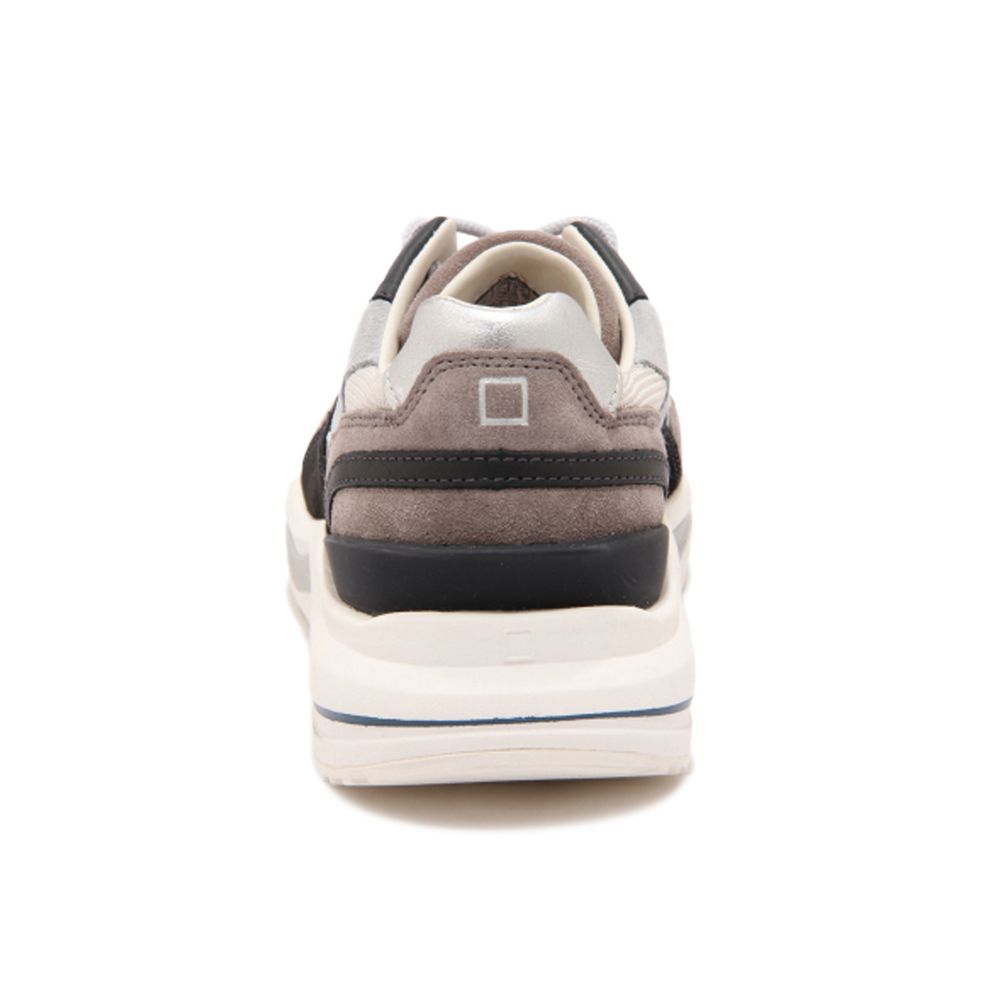 D.A.T.E. Beige Leather Sneaker