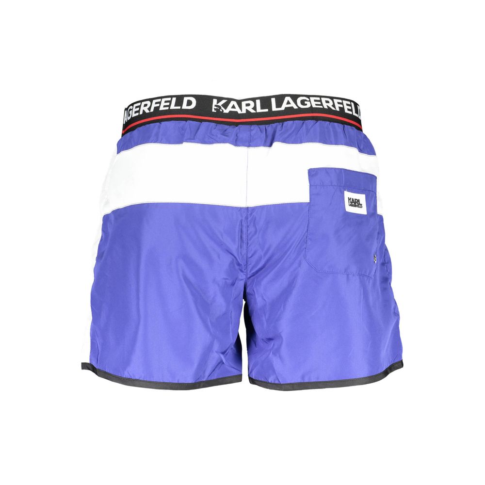 Karl Lagerfeld Blue Polyester Swimwear