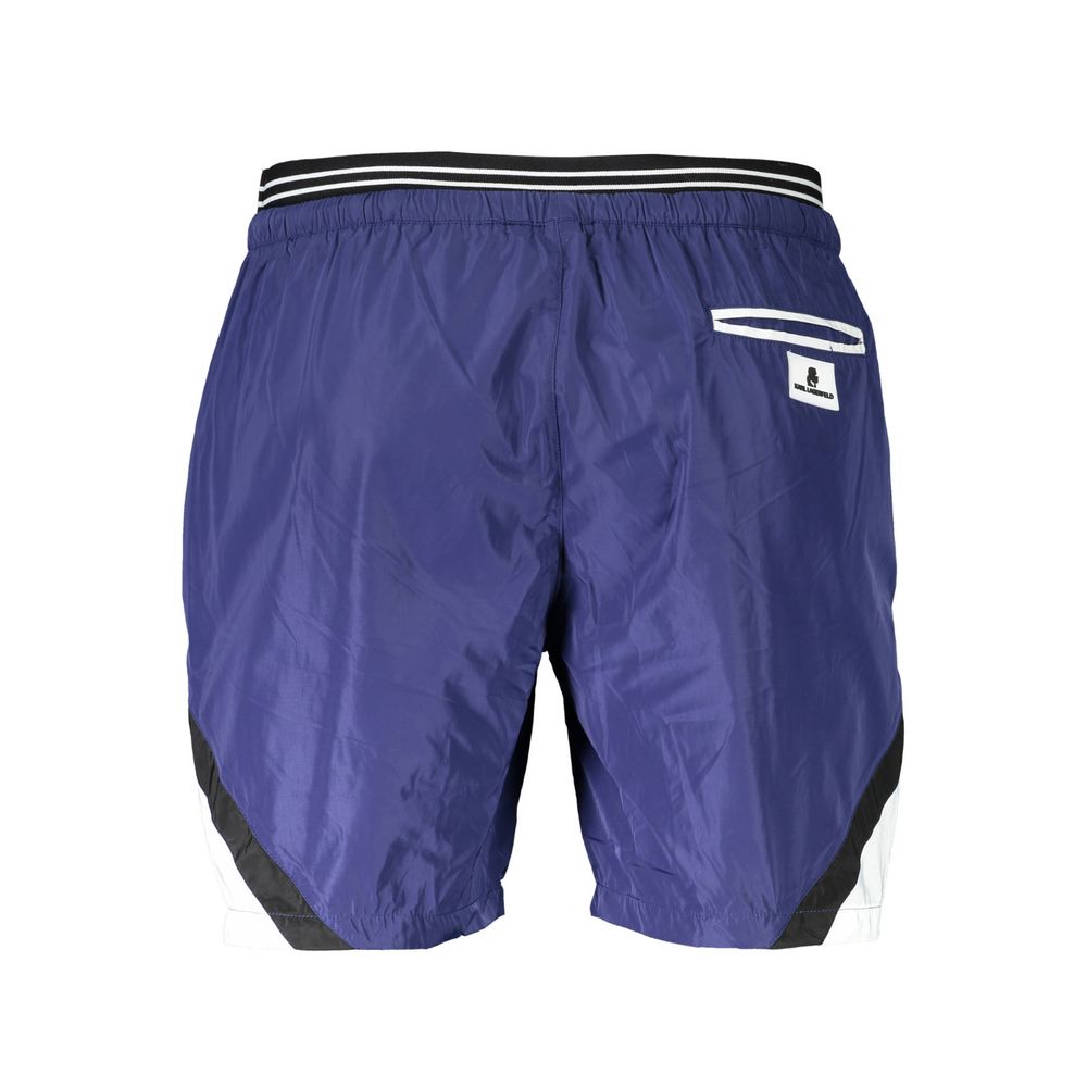 Karl Lagerfeld Blue Polyester Swimwear