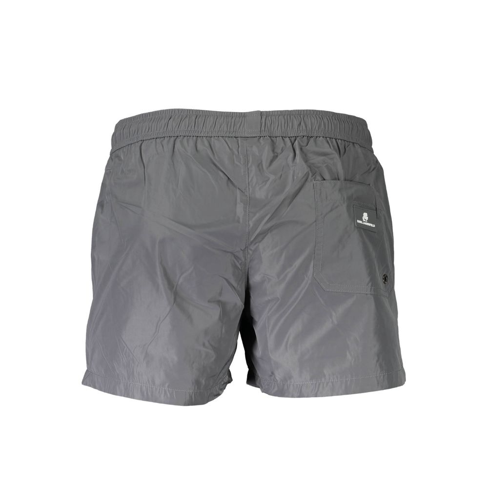 Karl Lagerfeld Gray Polyester Swimwear