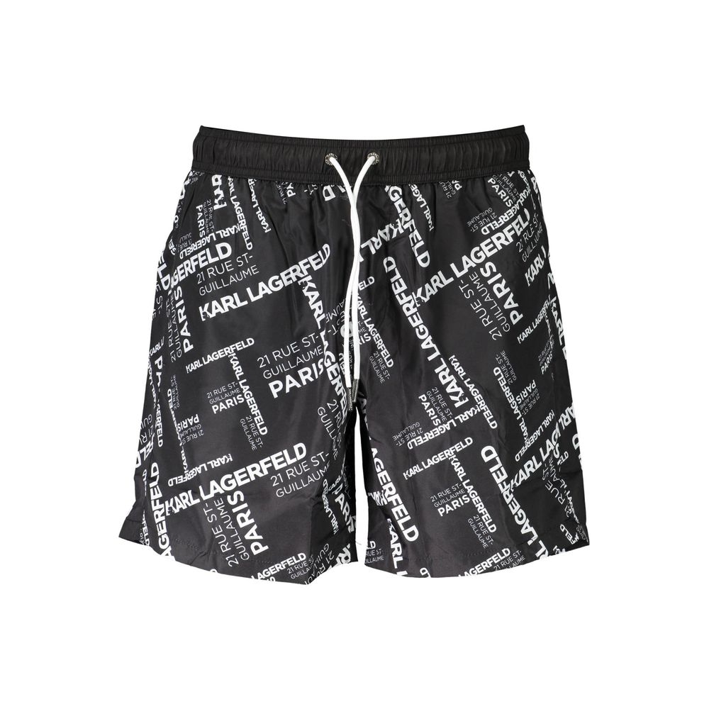 Karl Lagerfeld Black Polyester Swimwear