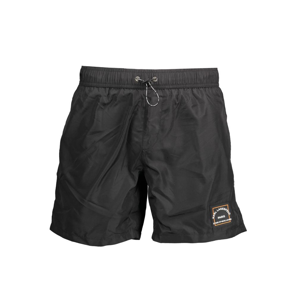 Karl Lagerfeld Black Polyester Swimwear