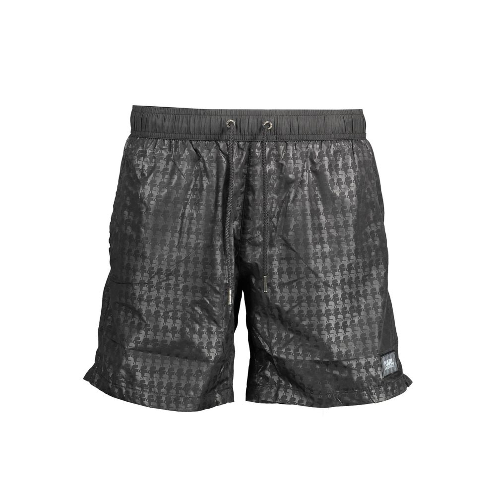 Karl Lagerfeld Black Polyester Swimwear