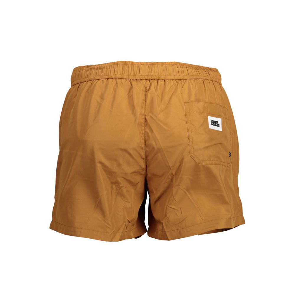 Karl Lagerfeld Brown Polyester Swimwear