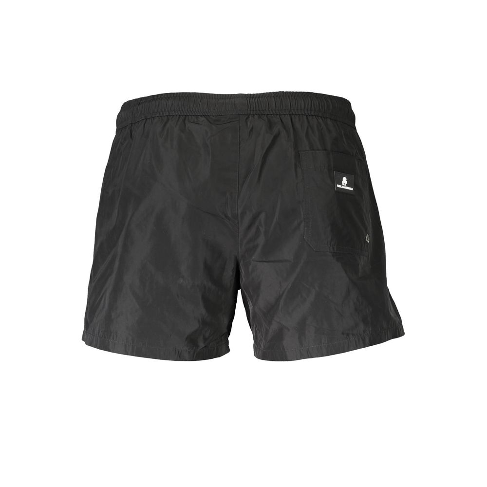 Karl Lagerfeld Black Polyester Swimwear