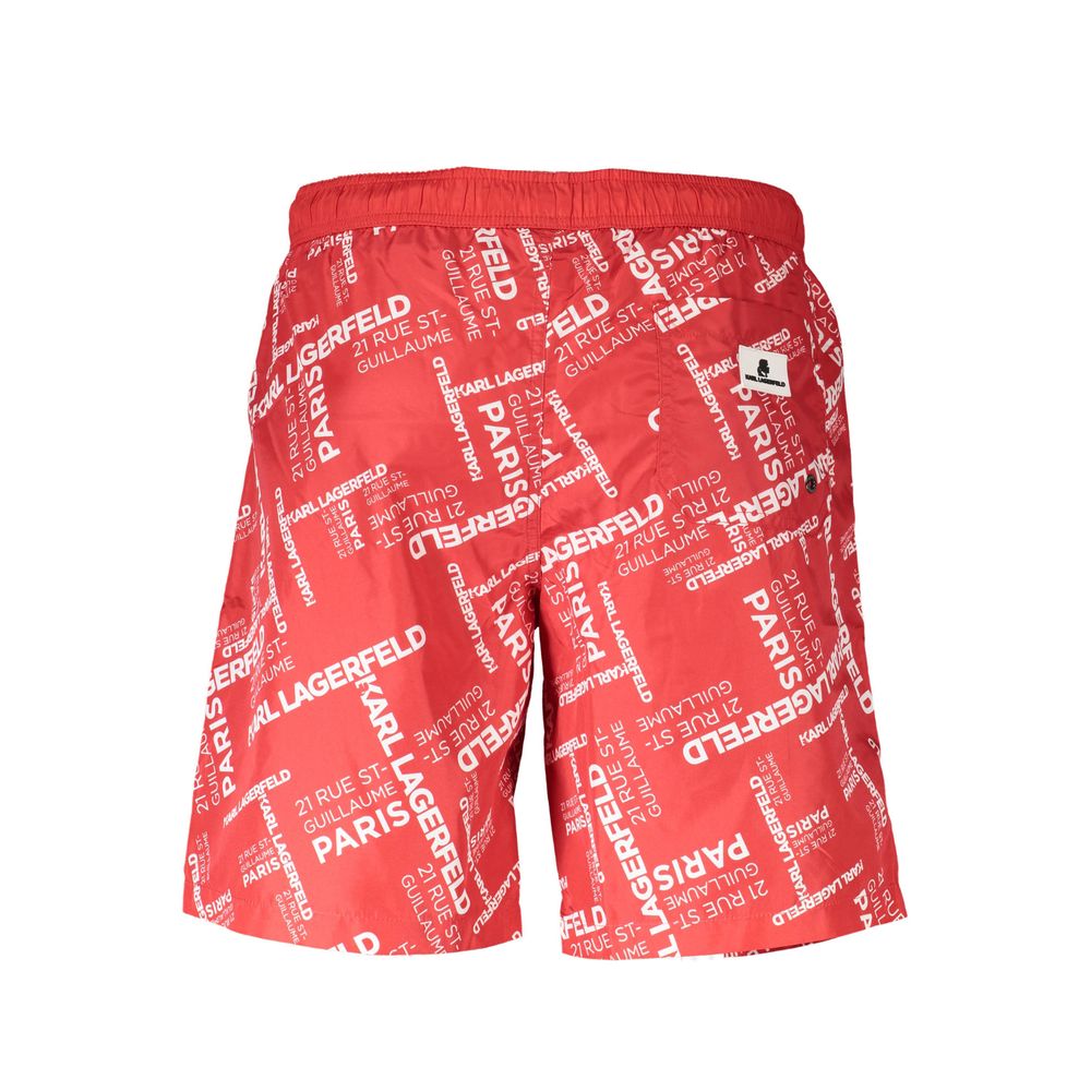 Karl Lagerfeld Red Polyester Swimwear