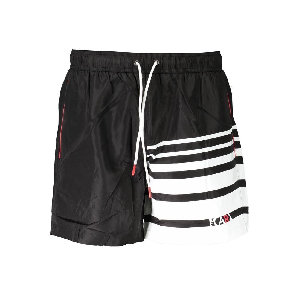 Karl Lagerfeld Black Polyester Swimwear