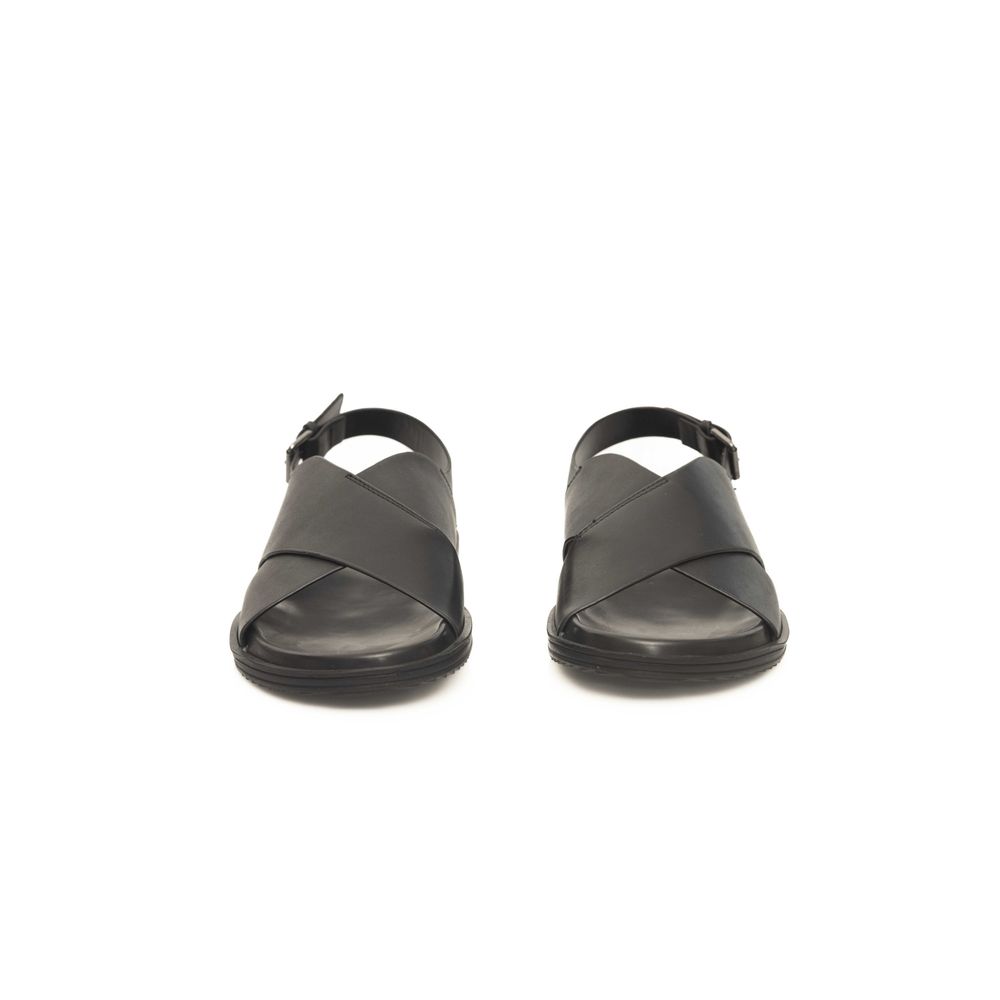 CERRUTI 1881 Black Cowhide Sandal