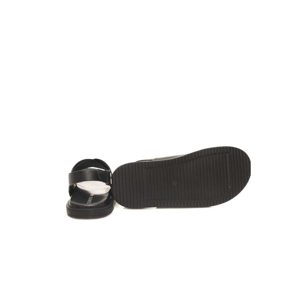 CERRUTI 1881 Black Cowhide Sandal