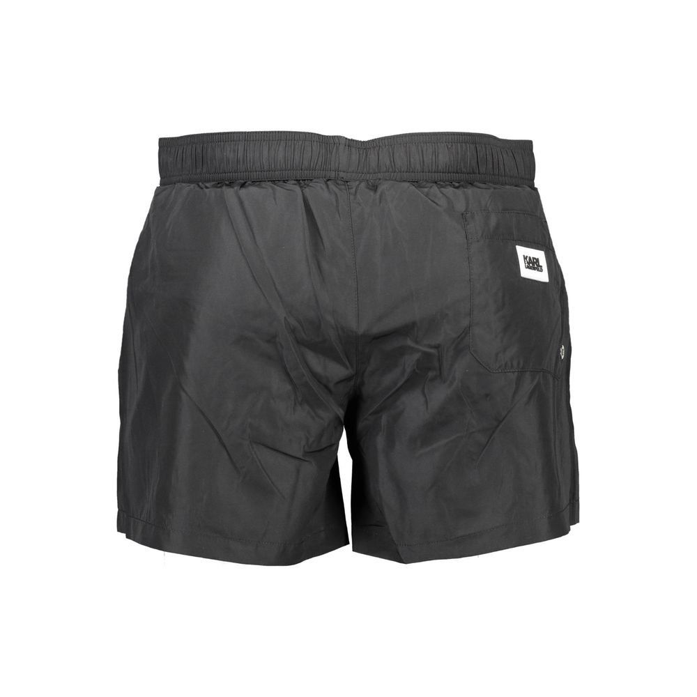 Karl Lagerfeld Black Polyester Swimwear