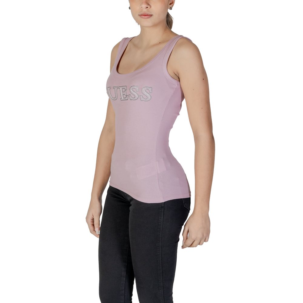 GUESS Purple Cotton Tank Top