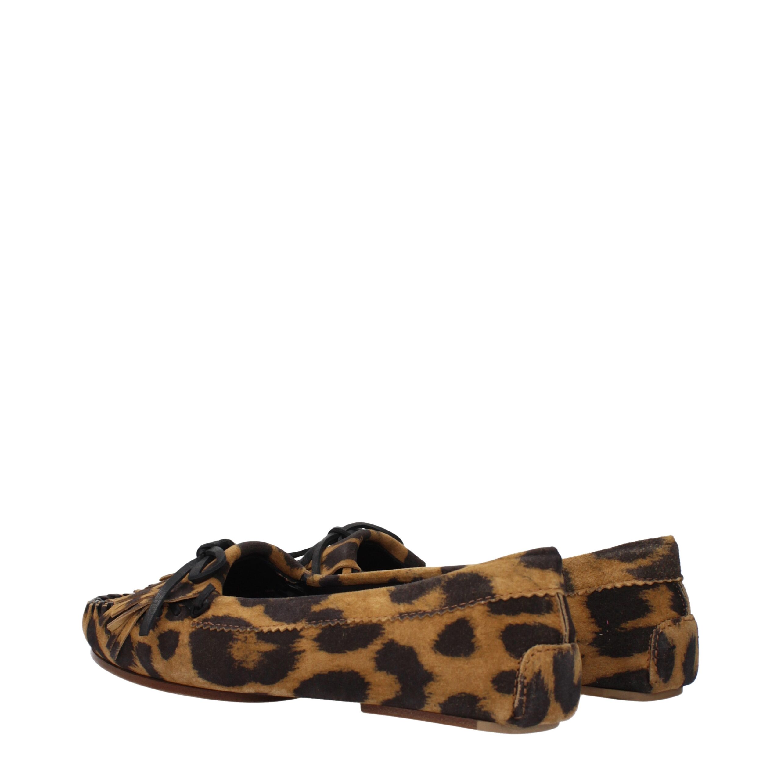Paris Texas Brown Leather Slip-On Loafers