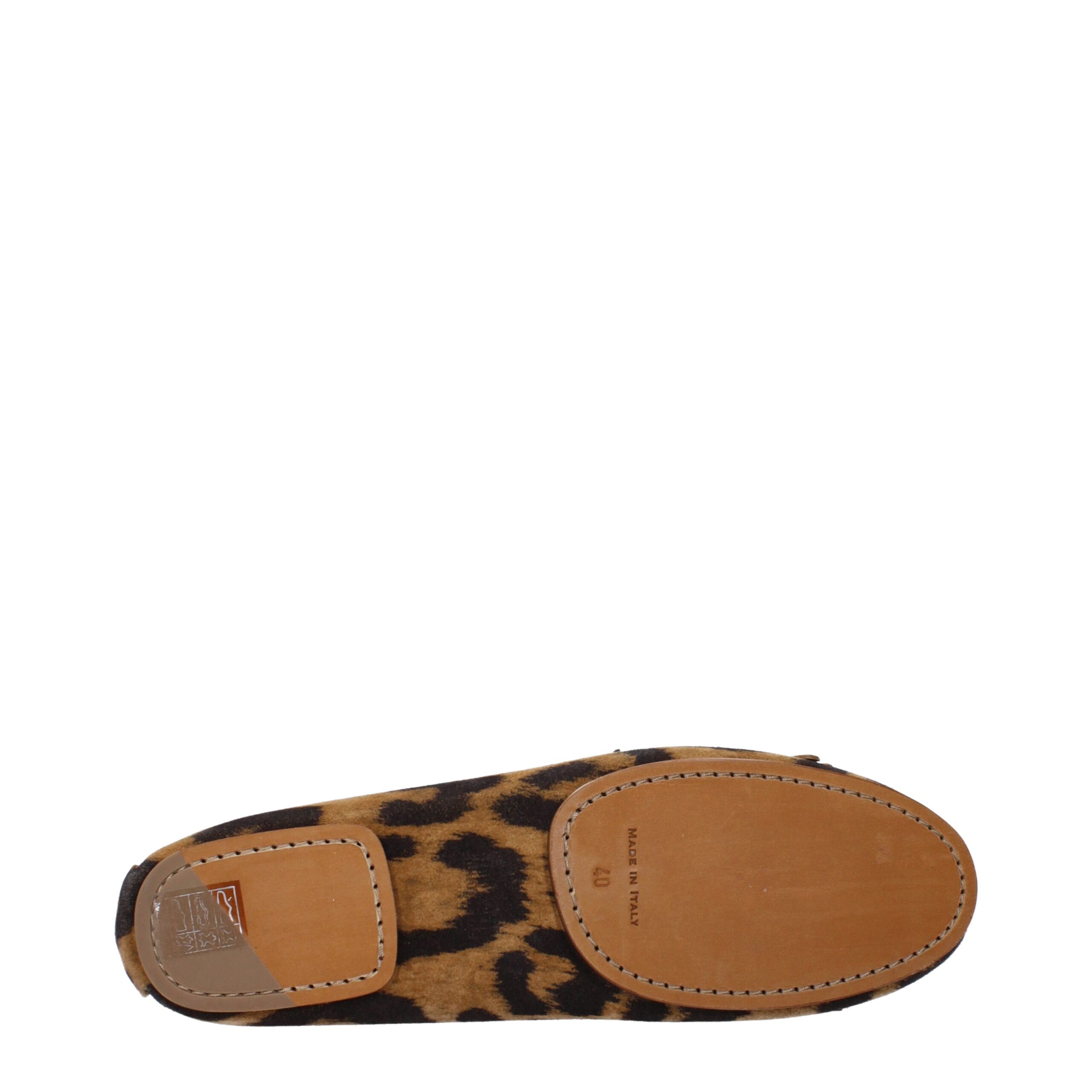 Paris Texas Brown Leather Slip-On Loafers
