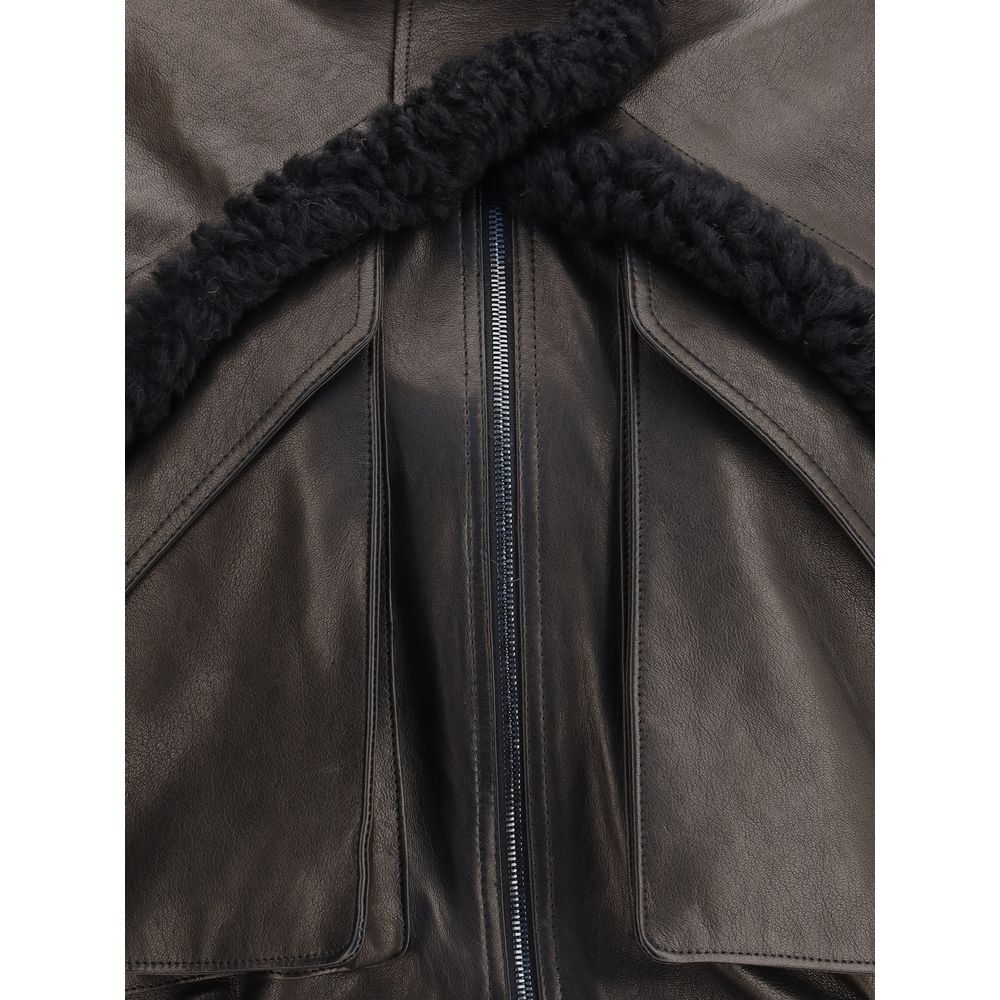 Magda Butrym Cropped shearling Jacket