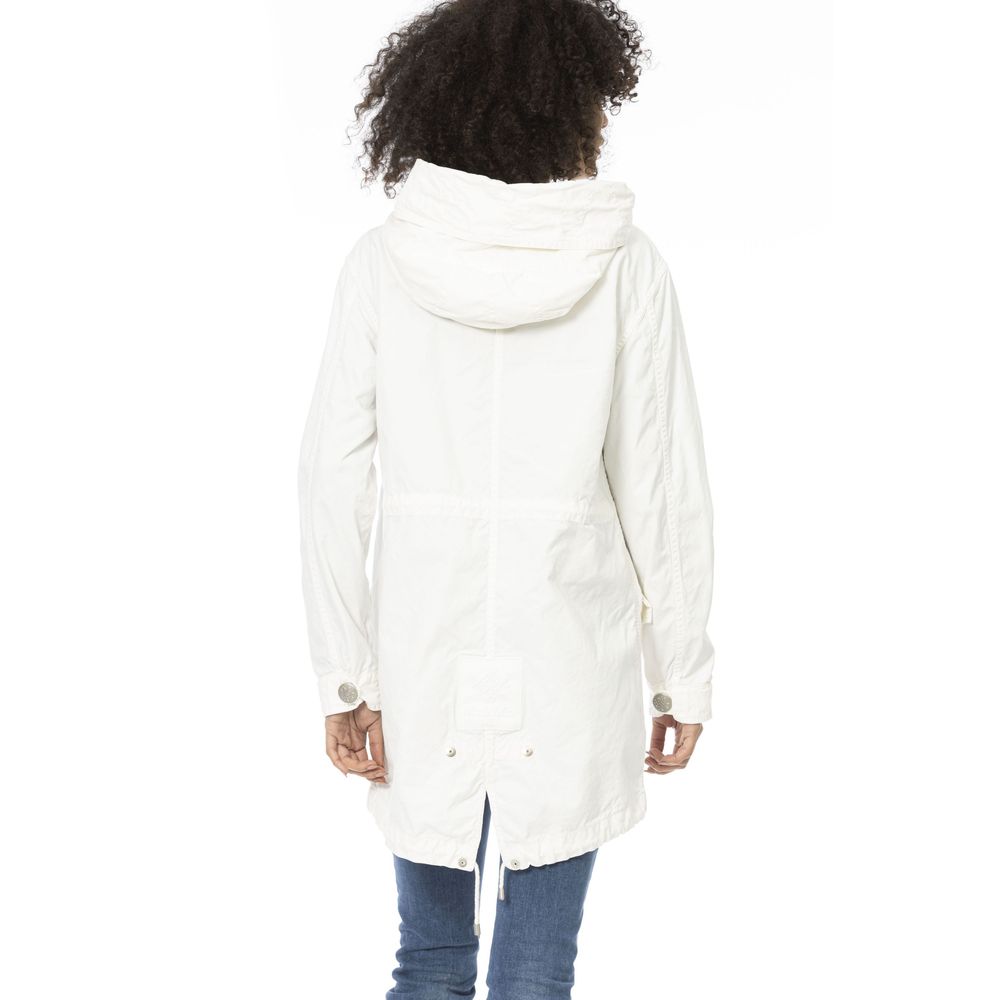 MR & MRS ITALY White Cotton Jackets & Coat