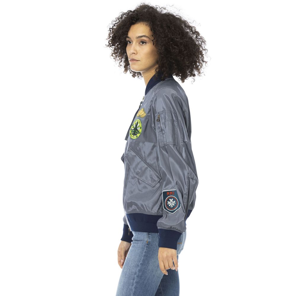 MR & MRS ITALY Light Blue Polyamide Jackets & Coat