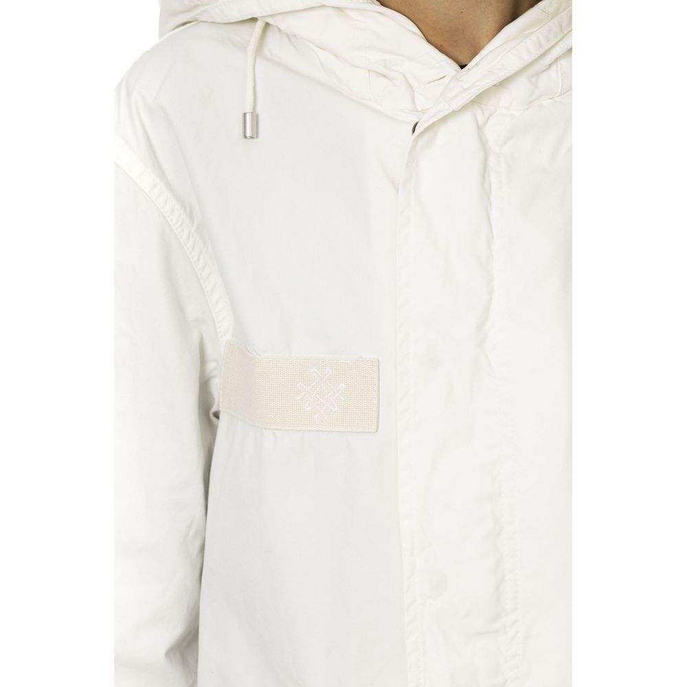 MR & MRS ITALY White Cotton Jackets & Coat