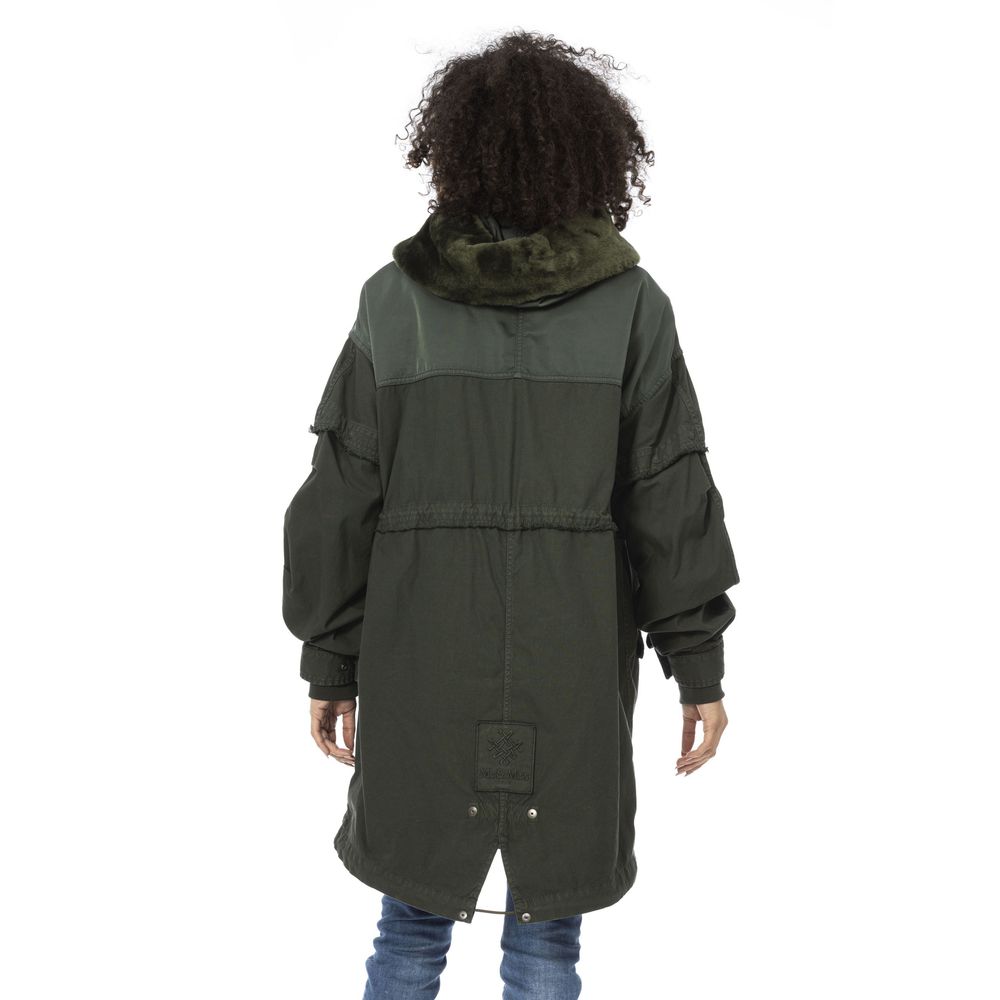 MR & MRS ITALY Green Cotton Jackets & Coat