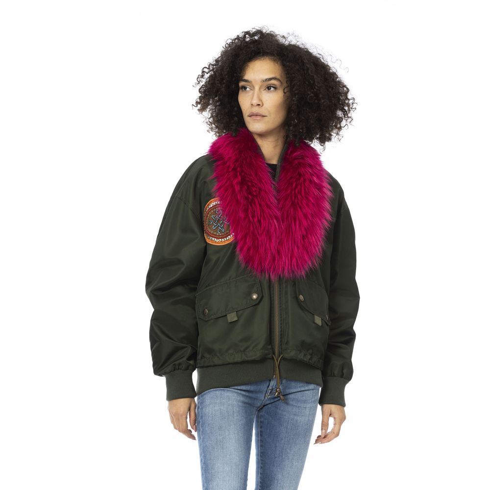 MR & MRS ITALY Green Polyamide Jackets & Coat
