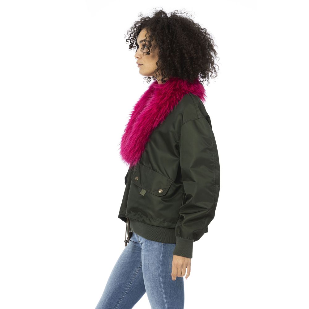 MR & MRS ITALY Green Polyamide Jackets & Coat