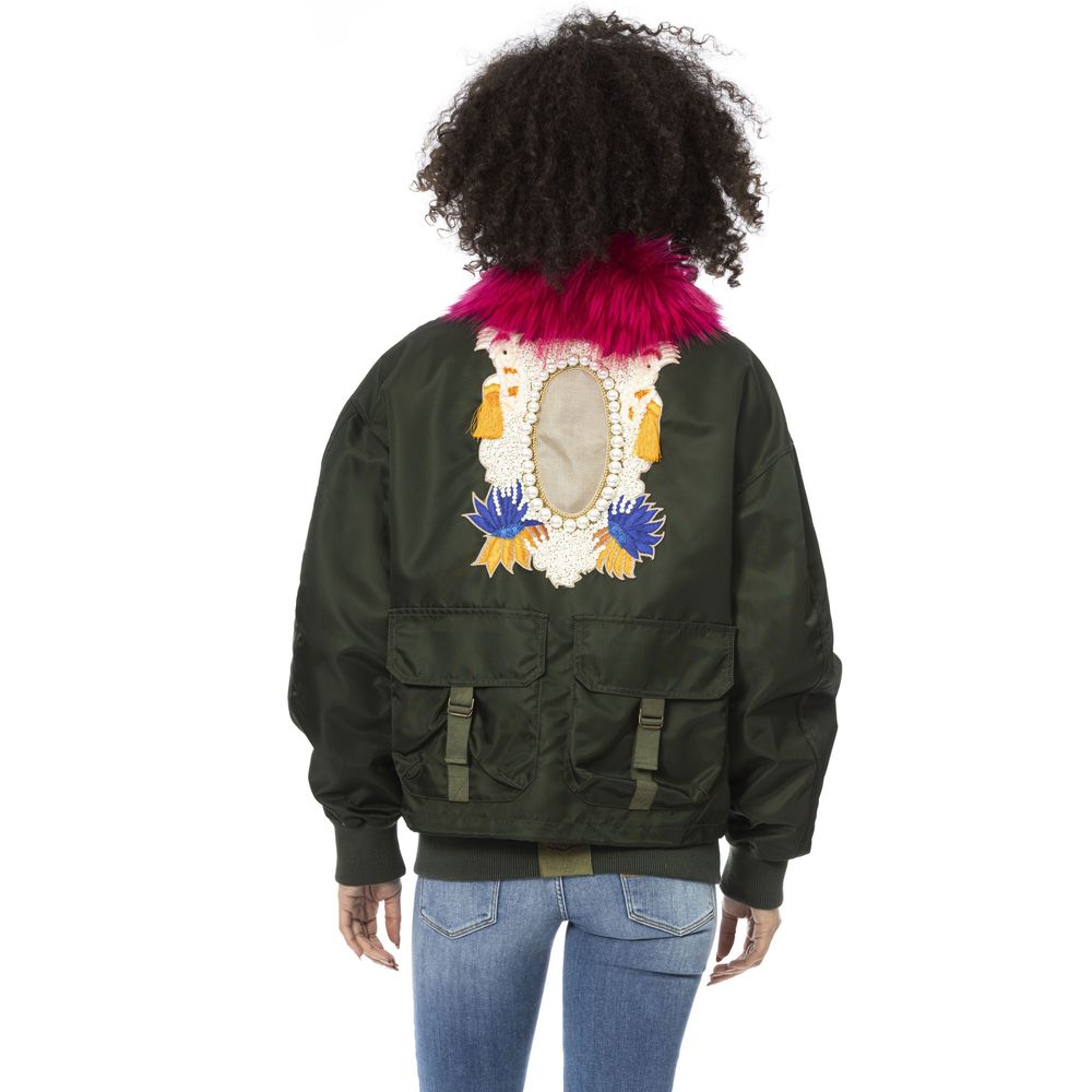 MR & MRS ITALY Green Polyamide Jackets & Coat