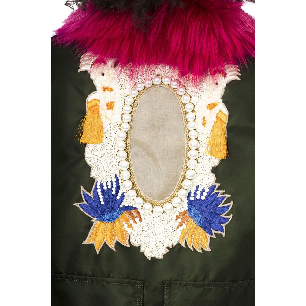 MR & MRS ITALY Green Polyamide Jackets & Coat
