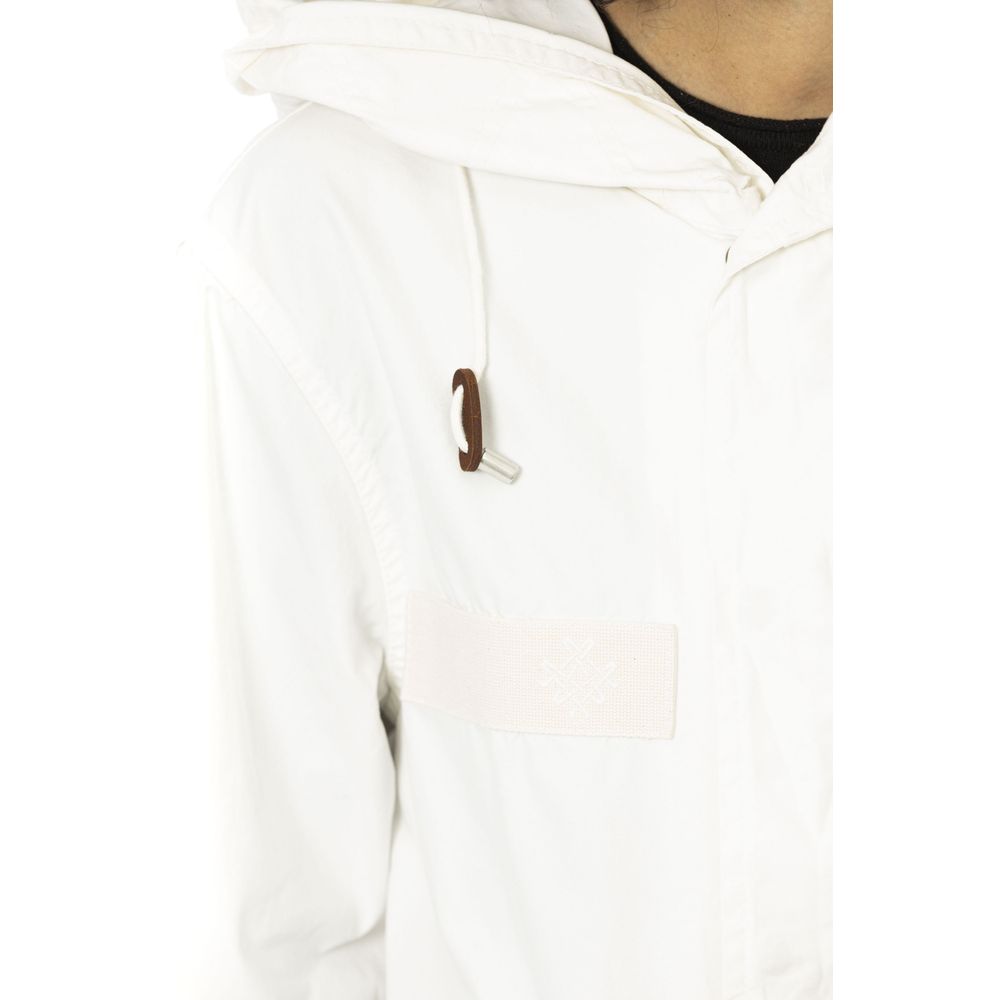 MR & MRS ITALY White Cotton Jackets & Coat