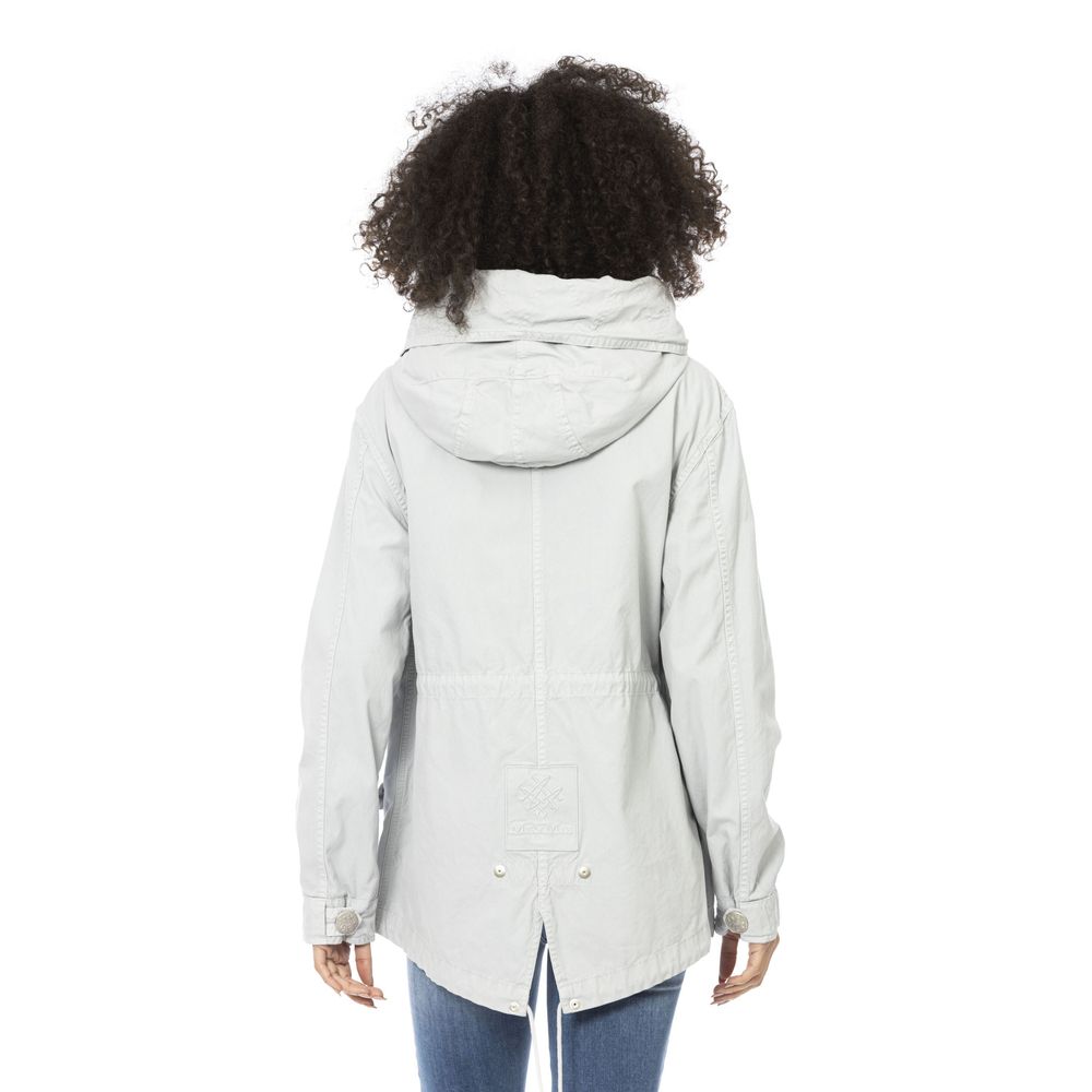 MR & MRS ITALY Silver Cotton Jackets & Coat